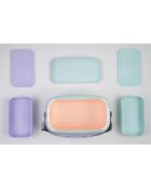 Coolerbag 6L cooler + 2 lunchbox hemelsblauw