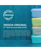 Coolerbag 6L cooler + 2 lunchbox hemelsblauw