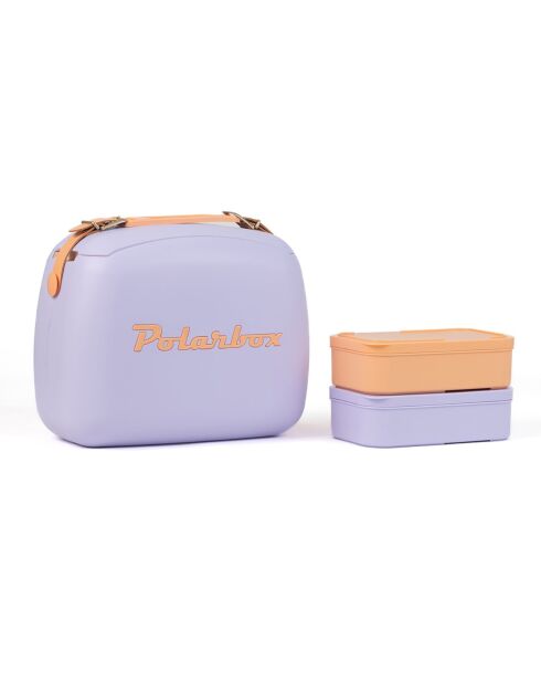 Koeltas 6L koelbox + 2 paarse lunchboxen