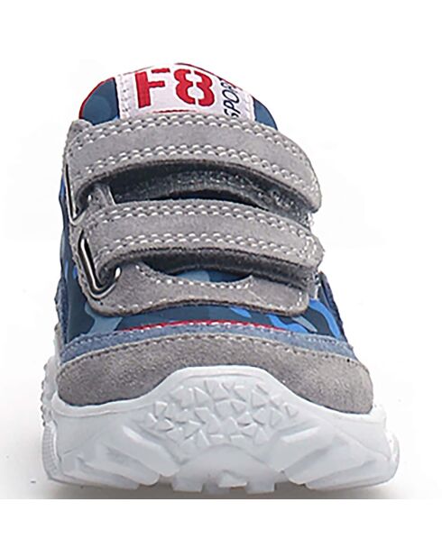 Grijze/hemelsblauwe sneakers van Amantea