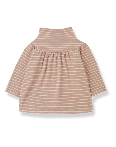 Patricia pinke Bluse mit Stehkragen