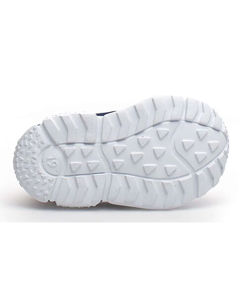 Amantea Ledersneaker in Weiß/Azur/Orange