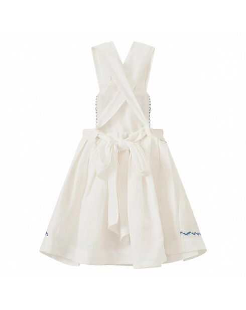 Robe en Lin mélangée Peppermint Bébé écrue