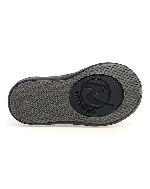 Sneakers Annie aus Leder in Schwarz/Azurblau