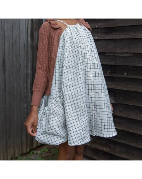 Robe à Bretelles Rayée Prim écrue
