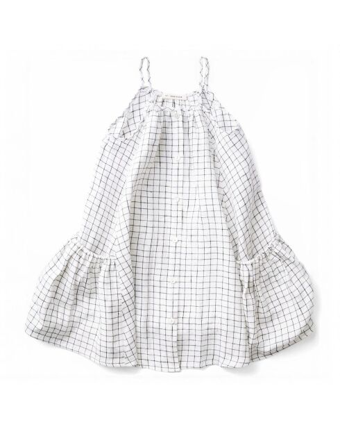 Robe à Bretelles Rayée Prim écrue