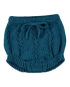 Bloomer Pointelle en Coton Bio bleu canard
