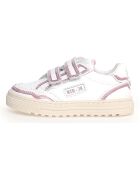 Baskets en Cuir Ariton blanc/nude