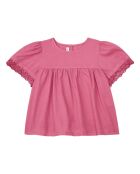Blouse Broderies rose