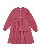 Robe Velours Milleraies rouge framboise