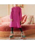 Robe Gaze de Coton Romane rose fuschia