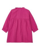 Robe Gaze de Coton Romane rose fuschia