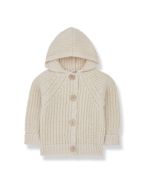 Cardigan à Capuche Tricot Ross écru