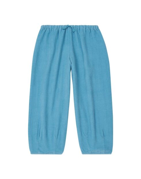 Pantaloni in velluto a coste blu Rowan