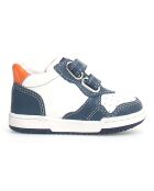 Wit/marineblauwe Bounce sneakers