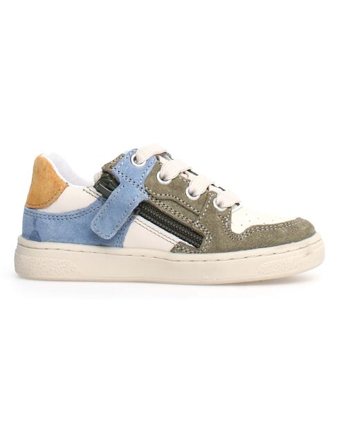 Flore sneakers in khaki/milk/sky
