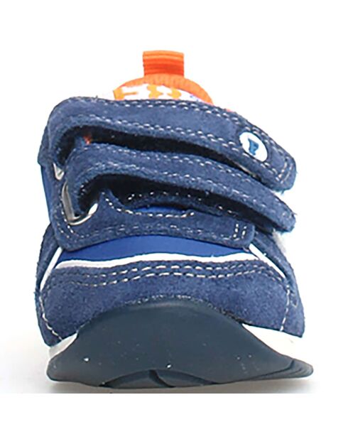 Hack azuurblauw/wit/grijze sneakers