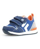 Hack azuurblauw/wit/grijze sneakers