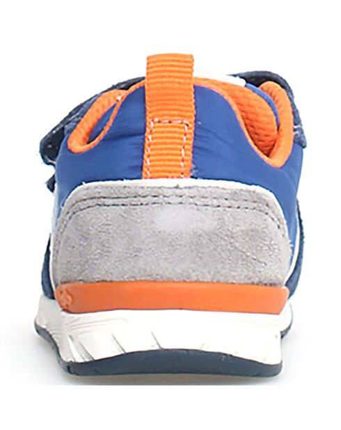 Hack azuurblauw/wit/grijze sneakers