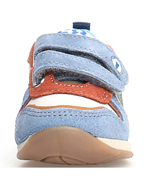 Hack sky/milk/azuurblauwe sneakers