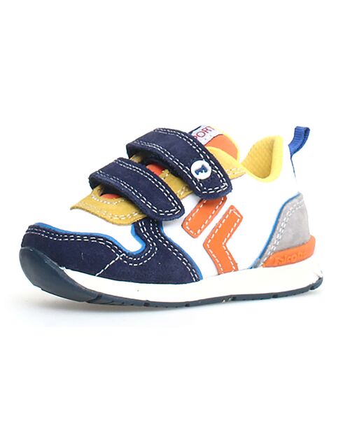 Marine/wit/grijze Hack sneakers