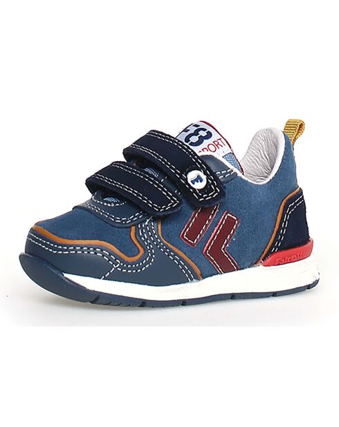Donkerblauw/blauwe sneakers van Hack