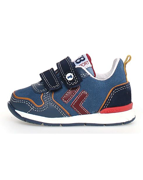 Donkerblauw/blauwe sneakers van Hack