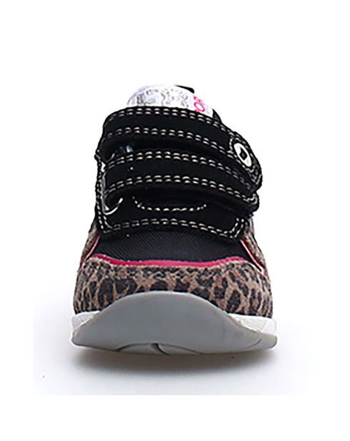 Baskets Hack noir/fuchsia/beige