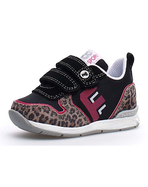 Baskets Hack noir/fuchsia/beige
