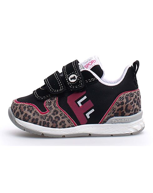 Baskets Hack noir/fuchsia/beige