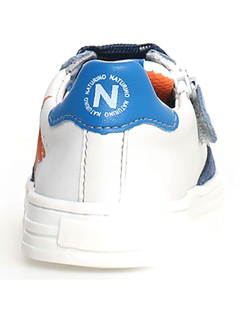 Azuurblauw/wit/ultramarijn sneakers van Hess
