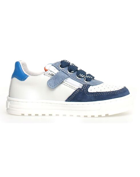 Azuurblauw/wit/ultramarijn sneakers van Hess
