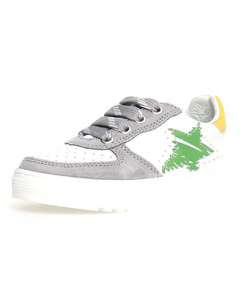 Grijs/wit/gele sneakers van Hess