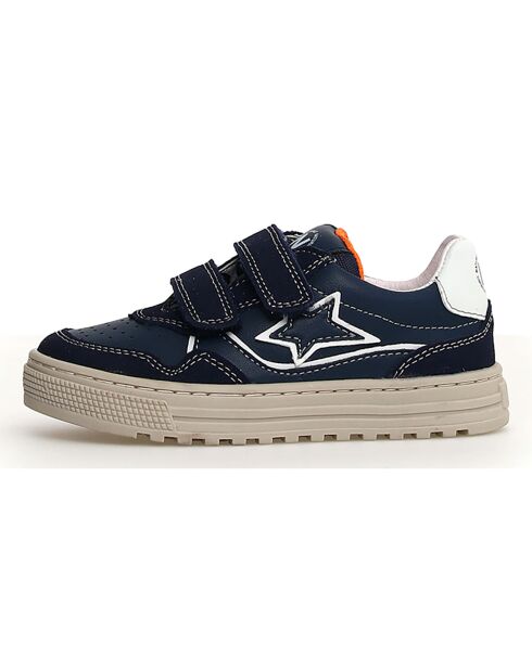Sneakers Hess in pelle blu