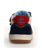 Kaki/melk/marineblauwe leren sneakers van Klip