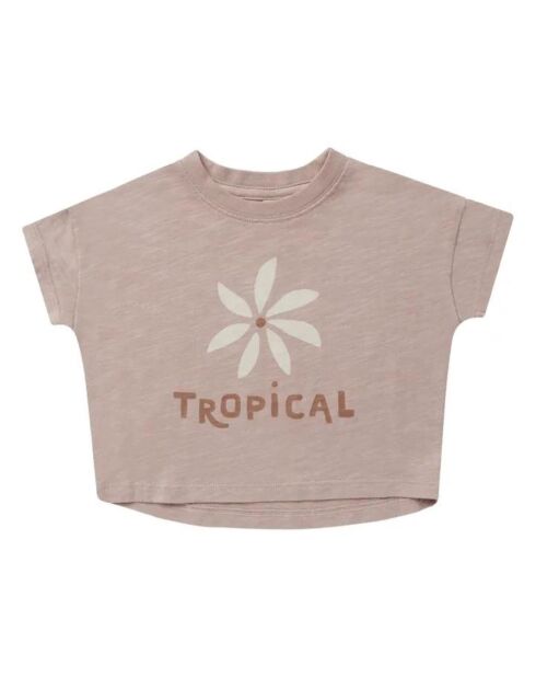 T-Shirt Tropical mauve