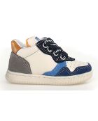 Melk/azur/marineblauwe Klip leren sneakers