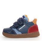 Blauw/marineblauw/Sky Klip leren sneakers