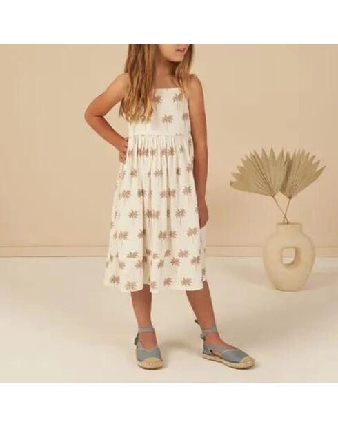 Robe en Lin mélangée Ava Palmiers écrue