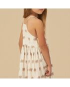 Robe en Lin mélangée Ava Palmiers écrue
