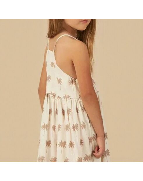 Robe en Lin mélangée Ava Palmiers écrue