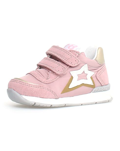 Baskets New Ferdi rose/platine