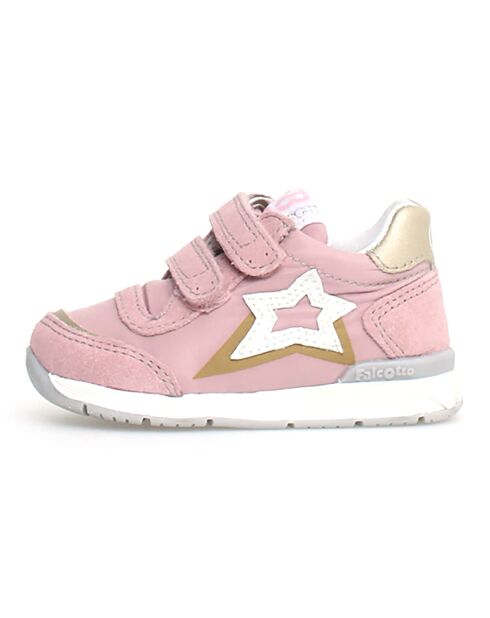 Baskets New Ferdi rose/platine