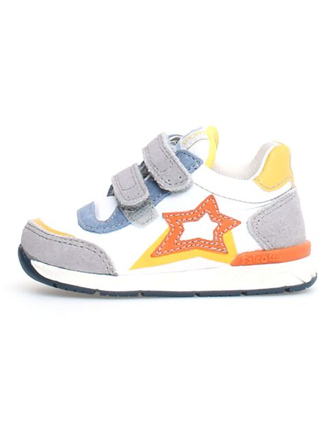 Sneakers New Ferdi weiß/grau/gelb