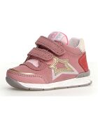 Baskets en Cuir New Ferdi rose/argile