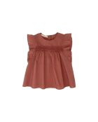 T-Shirt Ajouré Volants bois de rose