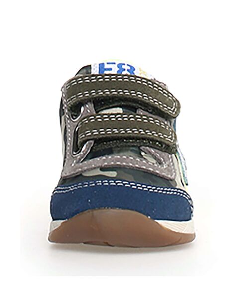 Nieuwe azur/kaki/gele sneakers van Ferdi