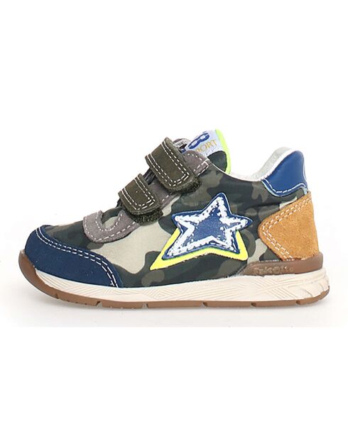 Nieuwe azur/kaki/gele sneakers van Ferdi