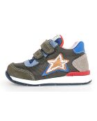 Neue Sneakers Ferdi in Khaki/Azurblau