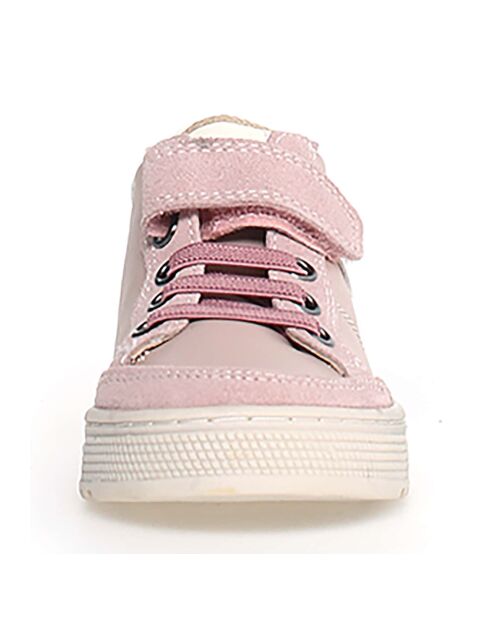 Baskets en Cuir Penshaw nude/lait
